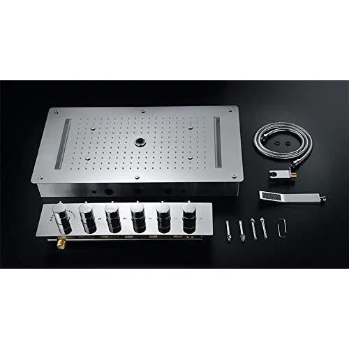 15"x28" Luxurious Recessed LED Shower System With 4 Types of Rainfall - Image 12