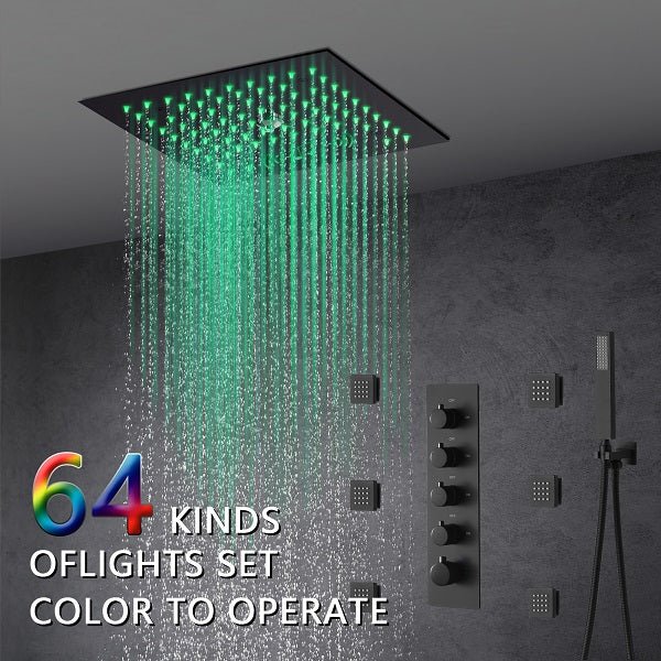 12" Music LED shower system with built-in Bluetooth Speaker - Image 2