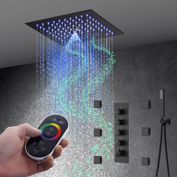 12" Music LED shower system with built-in Bluetooth Speaker - Image 6