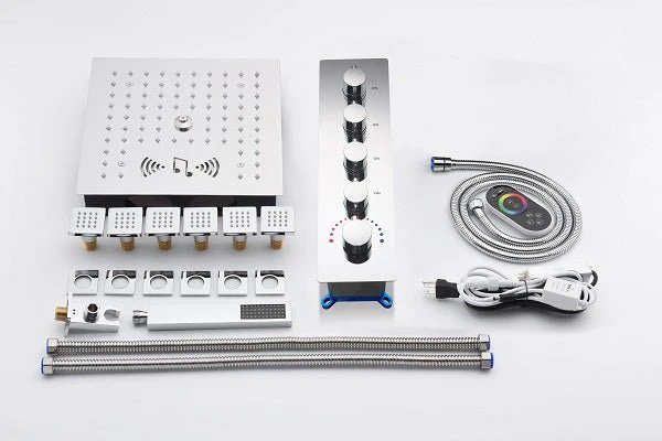 12” Music LED shower system with built-in Bluetooth Speaker - Image 4