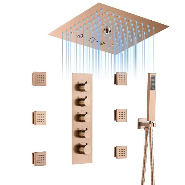 12” Music LED shower system with built-in Bluetooth Speaker - Image 11