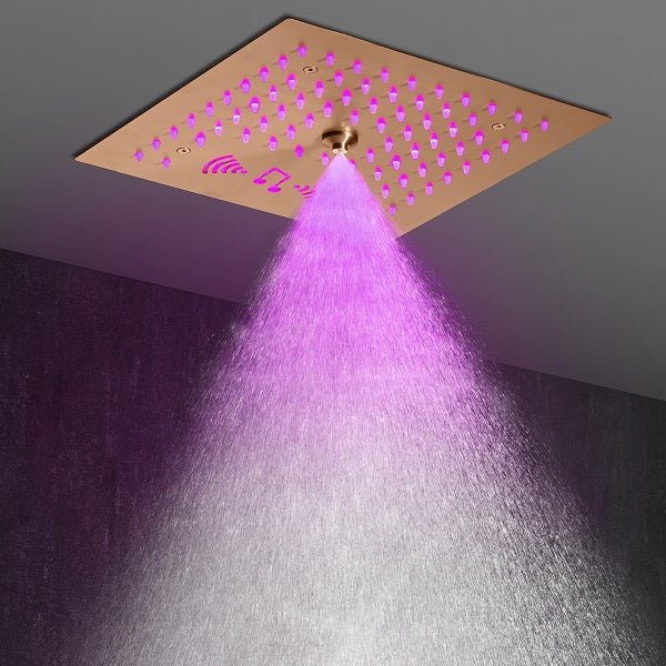 12” Music LED shower system with built-in Bluetooth Speaker - Image 3