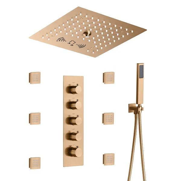12” Music LED shower system with built-in Bluetooth Speaker - Image 9