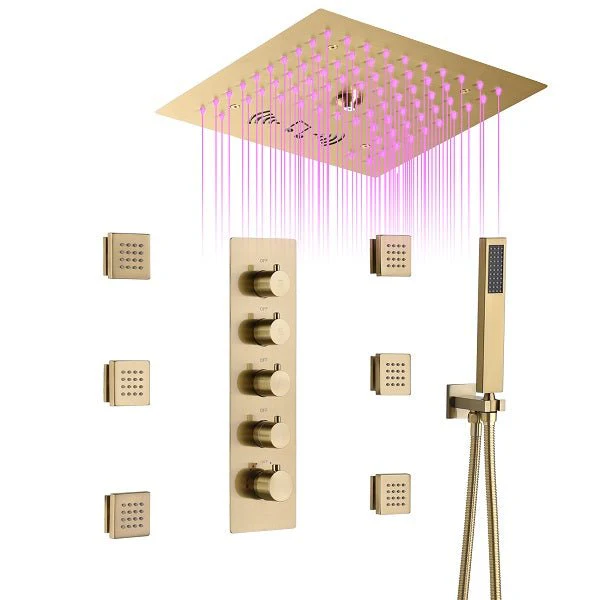 12” Music LED shower system with built-in Bluetooth Speaker - Image 10