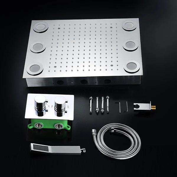 Cascada Luxury 14”x20” LED Shower Set - Image 4