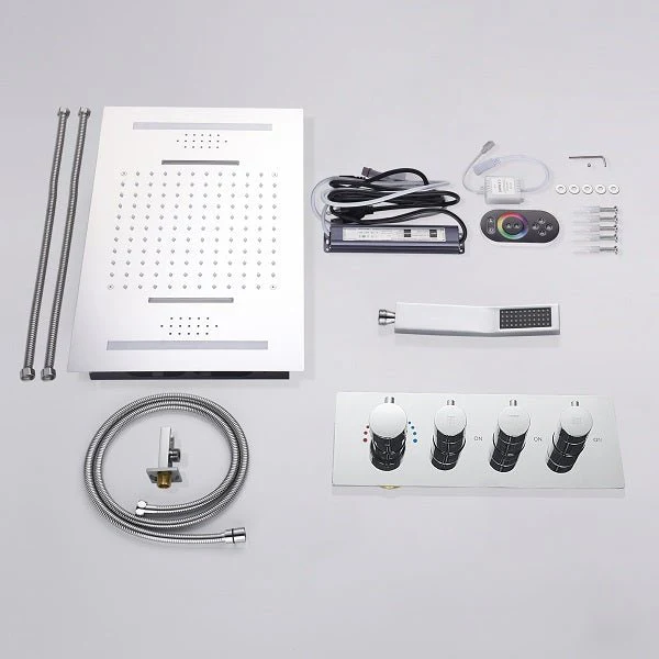 15”x23” Cortona Music LED shower system with built-in Bluetooth Speaker - Image 4