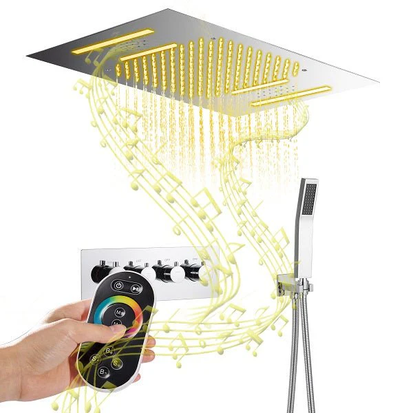 15”x23” Cortona Music LED shower system with built-in Bluetooth Speaker - Image 7