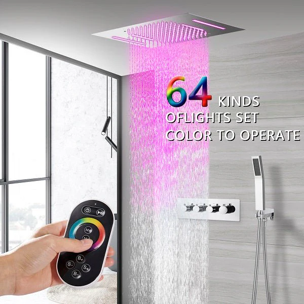 15”x23” Cortona Music LED shower system with built-in Bluetooth Speaker - Image 8