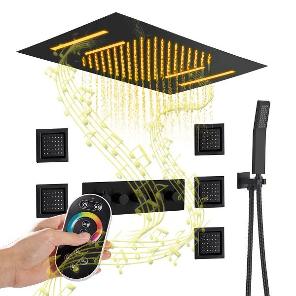 Cascada Cortona Luxury 15"x23" Bluetooth Shower Speaker System with LED Music Shower - Image 11