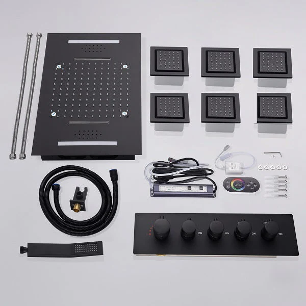 Cascada Cortona Luxury 15"x23" Bluetooth Shower Speaker System with LED Music Shower - Image 3