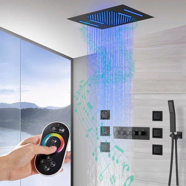 Cascada Cortona Luxury 15"x23" Bluetooth Shower Speaker System with LED Music Shower - Image 8