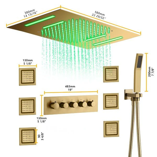 15”x23” Cortona Music LED shower system with built-in Bluetooth Speaker - Image 11
