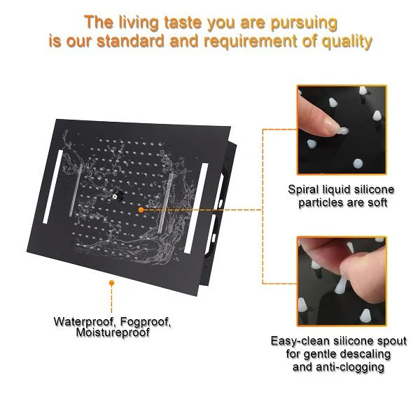 15”x23” Music LED shower system with built-in Bluetooth Speaker - Image 11