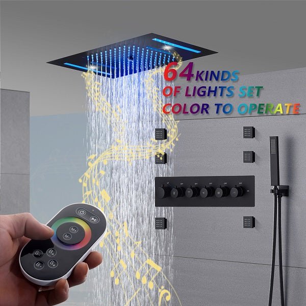 15”x23” Music LED shower system with built-in Bluetooth Speaker - Image 3