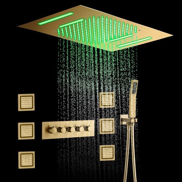 15”x23” Cortona Music LED shower system with built-in Bluetooth Speaker - Image 8