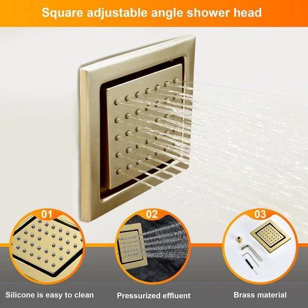16” Cascada Cristallo Square LED Music shower system - Image 6