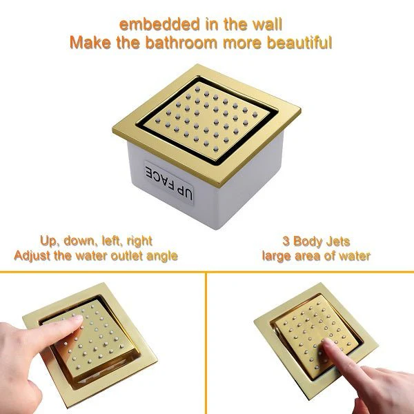 16” Cascada Cristallo Square LED Music shower system - Image 9