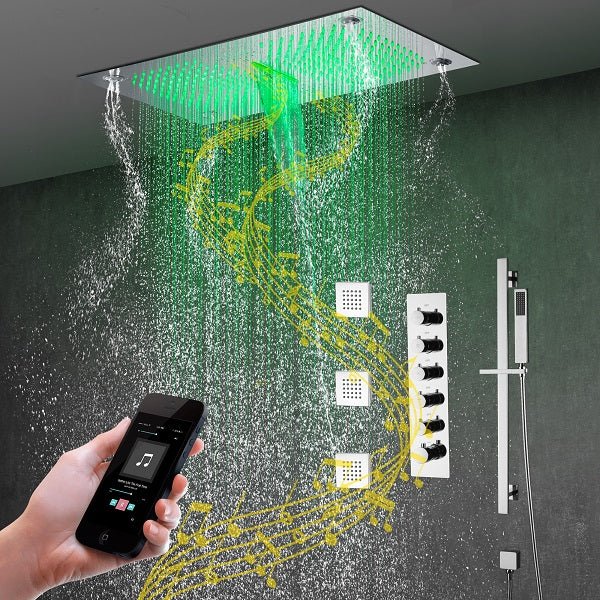16”x28” Laguna Music LED shower system