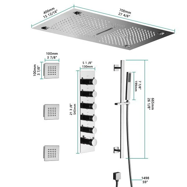 16”x28” Laguna Music LED shower system - Image 7