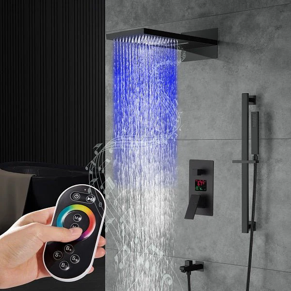 Cascada Luxury 9"x22” Music LED Shower Head set - Image 10