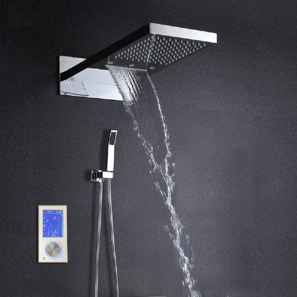 Cascada Veneto Luxury 9"x22” LED Shower Set with Digital LCD Touch Screen - Image 9