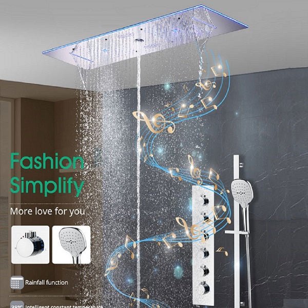 Cascada Milano 12"x36" Luxurious LED Shower System - Image 7