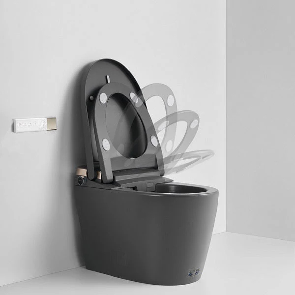 Cascada Milano Smart Toilet One-Piece with Heated Seat, Auto Flush & Bidet Functions Matte Gray - Image 3
