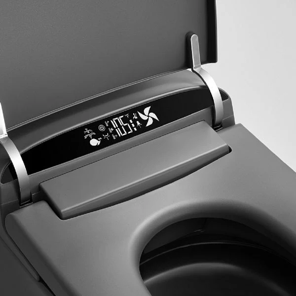 Cascada Milano Smart Toilet One-Piece with Heated Seat, Auto Flush & Bidet Functions Matte Gray - Image 4