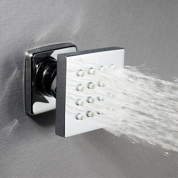 Cascada 2” Square Body Spray Shower Jet with built-in 16-Nozzles - Image 11