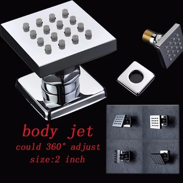 Cascada 2” Square Body Spray Shower Jet with built-in 16-Nozzles - Image 2