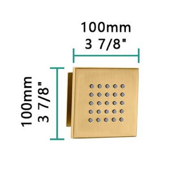 Cascada Modern Design 4” Square Body Spray Shower Jet - Image 4