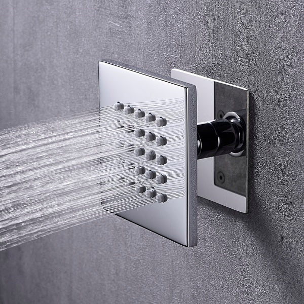 Cascada Modern Design 4” Square Body Spray Shower Jet - Image 7