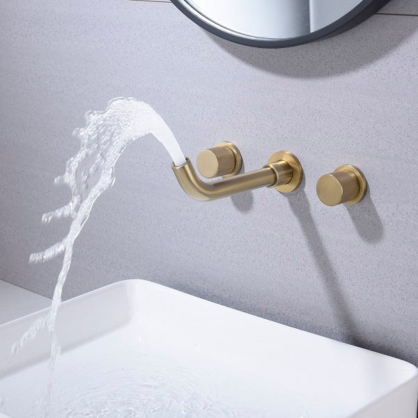 Cascada Arno Wall-Mounted Waterfall Faucet – Modern Bathroom Sink Fixture - Image 3