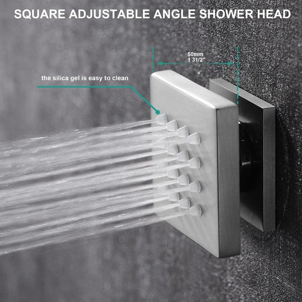 Cascada Naples 9"x22" Bluetooth LED Digital Shower System - Image 10