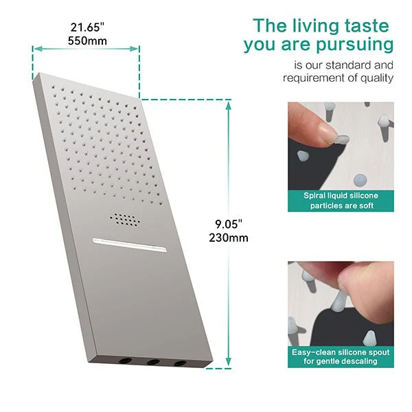 9"x22” Capri Music LED shower system - Image 12