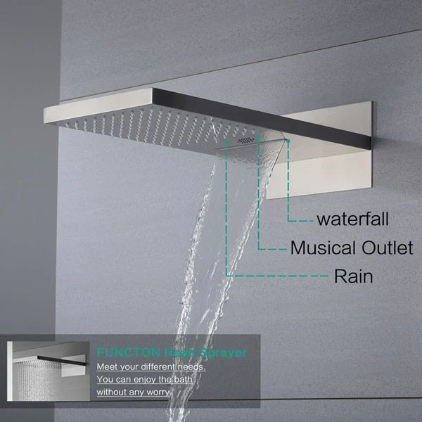 Cascada Naples 9"x22" Bluetooth LED Digital Shower System - Image 8