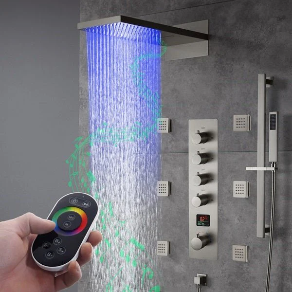 Cascada Naples 9"x22" Bluetooth LED Digital Shower System - Image 9