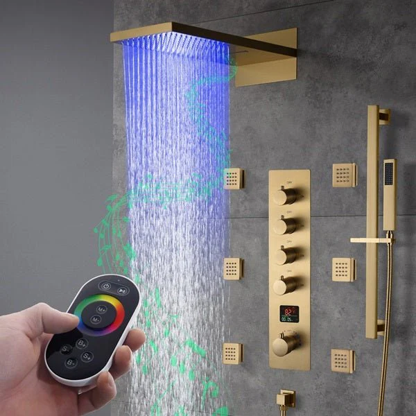 Cascada Naples 9"x22" LED Digital Music Shower System - Image 12