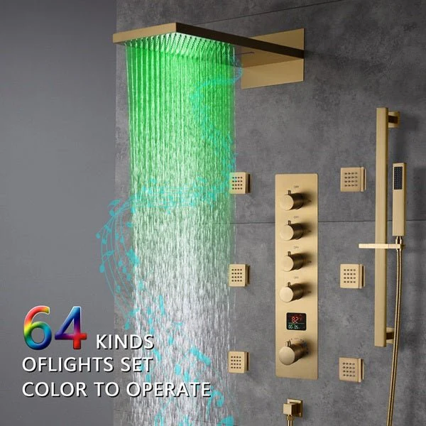 Cascada Naples 9"x22" LED Digital Music Shower System - Image 2