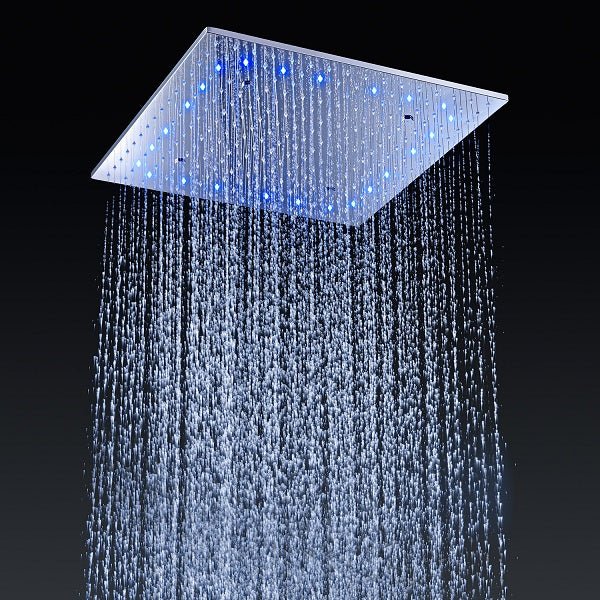 Cascada Napoli LED Shower System: Rainfall, Spa Mist, Thermostatic Control - Image 7