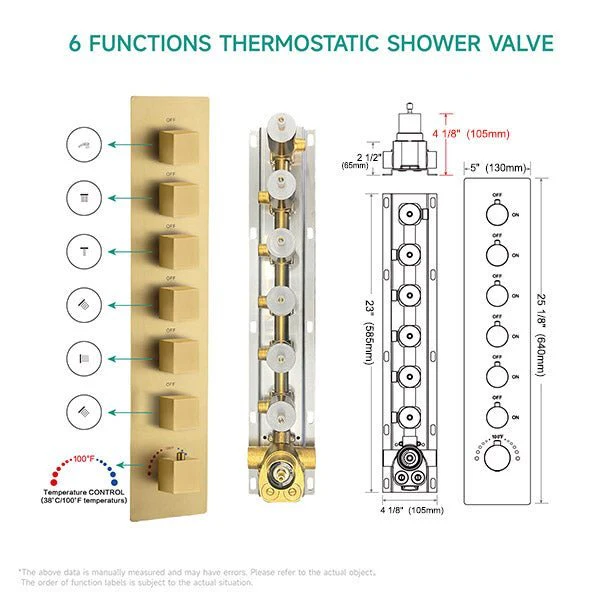 Cascada Perla 24" LED Music Shower System with Dual Showerheads and Body Jets - Image 11