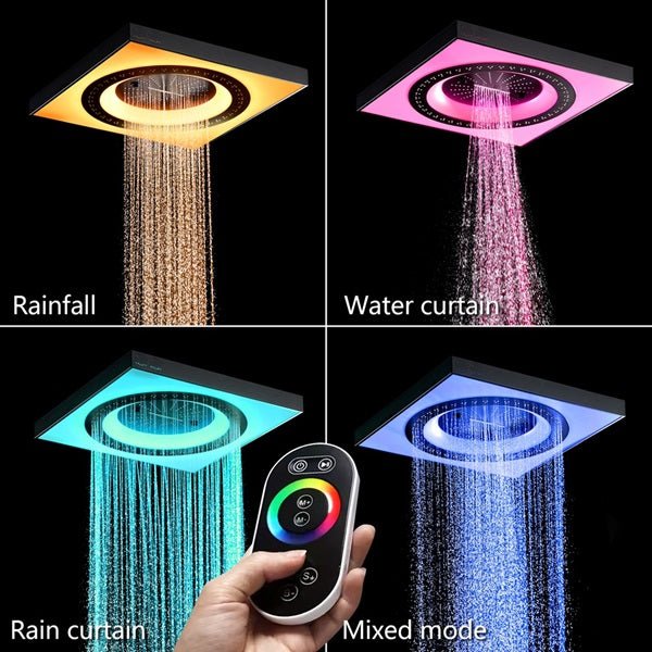 Cascada Perla 24" LED Music Shower System with Dual Showerheads and Body Jets - Image 16