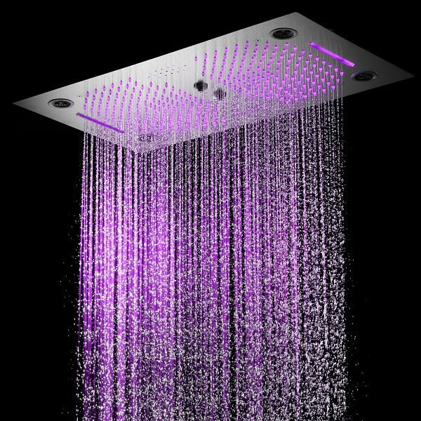 Cascada Pisa 16"x28" Music LED Shower System - Image 12
