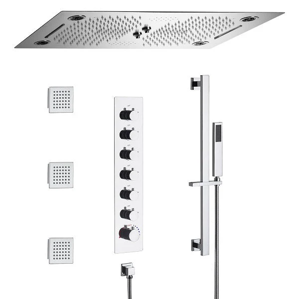 Cascada Pisa 16"x28" Music LED Shower System - Image 13
