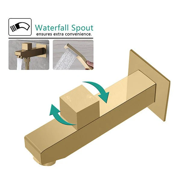 Cascada PivotFlow Wall-Mount Brass Spout - Image 3