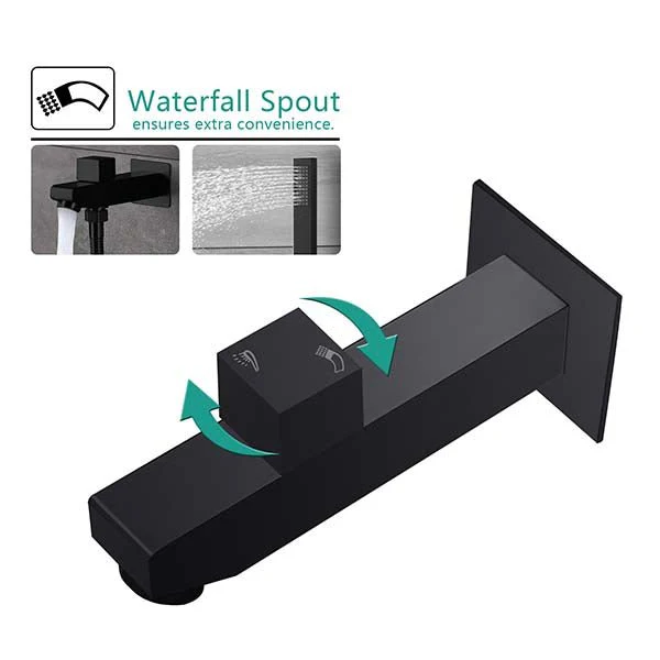 Cascada PivotFlow Wall-Mount Brass Spout - Image 4