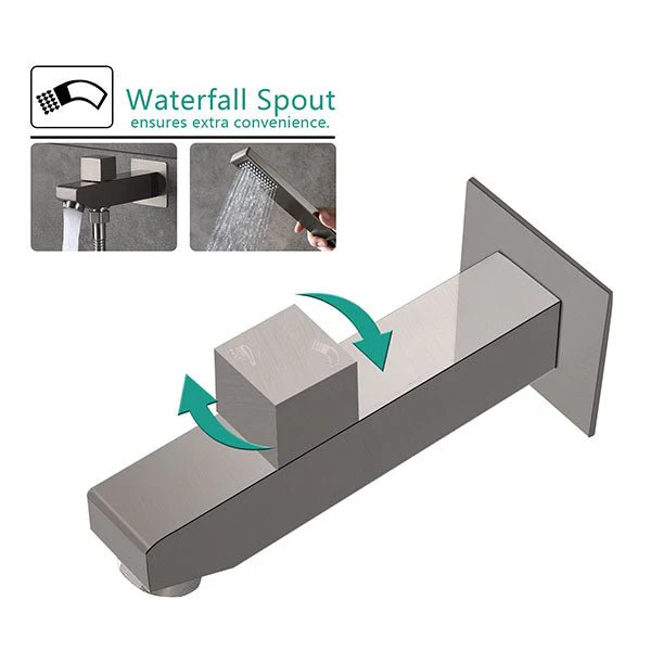 Cascada PivotFlow Wall-Mount Brass Spout - Image 5