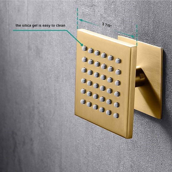 Cascada Pompeii 12" Brushed Gold Shower Set - Image 8