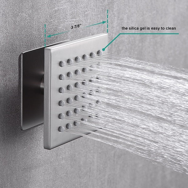 Cascada Pompeii 12" Brushed Nickel Shower Set - Image 10