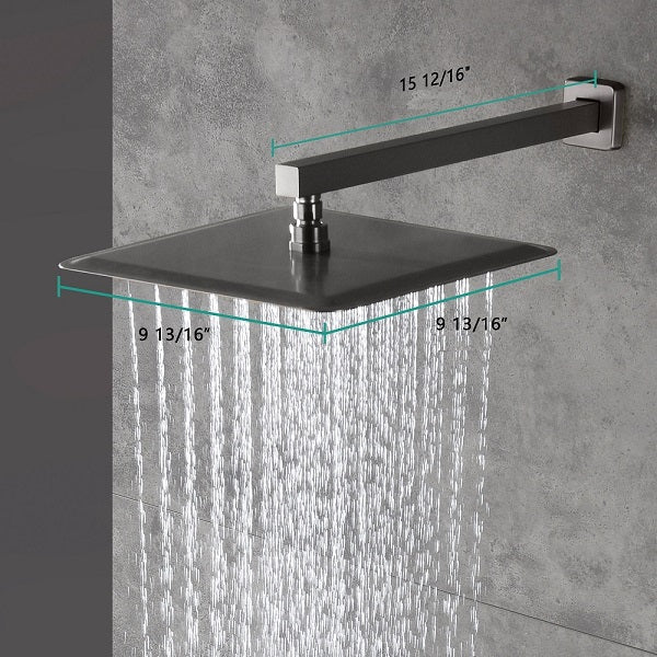 Cascada Pompeii 12" Brushed Nickel Shower Set - Image 3